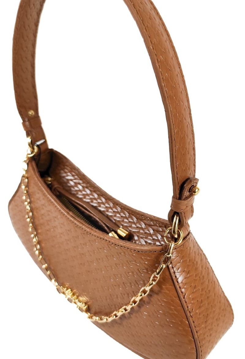 MINI BAG GABRIELA COURO CARAMELO