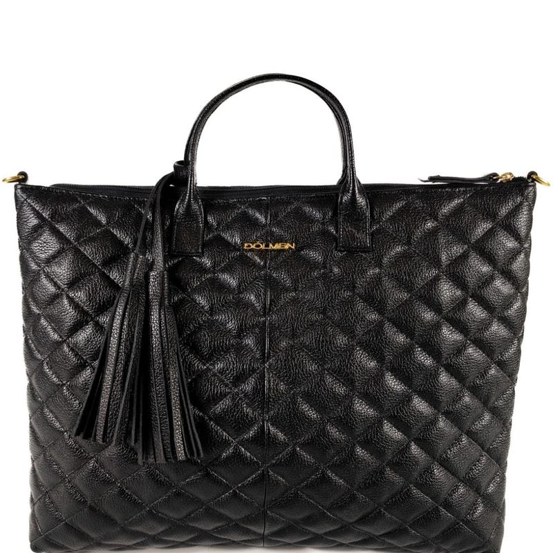 BOLSA NOTEBOOK COURO PRETO