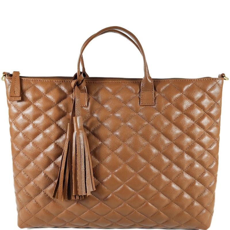 BOLSA NOTEBOOK COURO CARAMELO