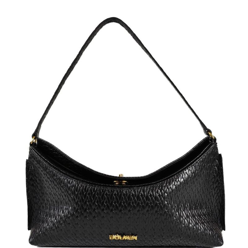 MINI BAG LIGIA COURO PRETO