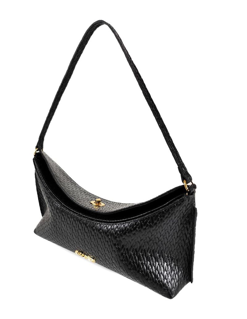 MINI BAG LIGIA COURO PRETO