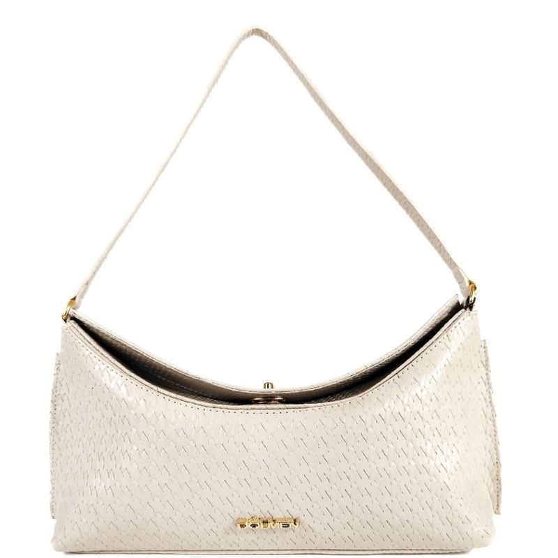 MINI BAG LIGIA COURO OFF WHITE