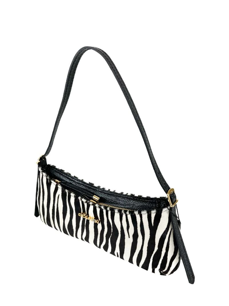 MINI BAG ESME COURO ZEBRA