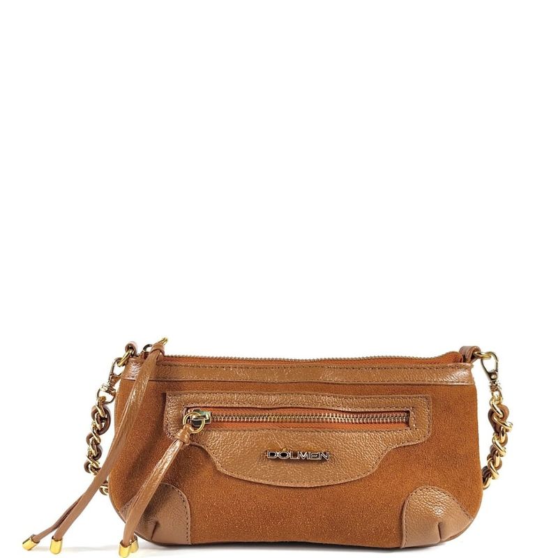 BOLSA FRIDA TIRACOLO COURO CARAMELO