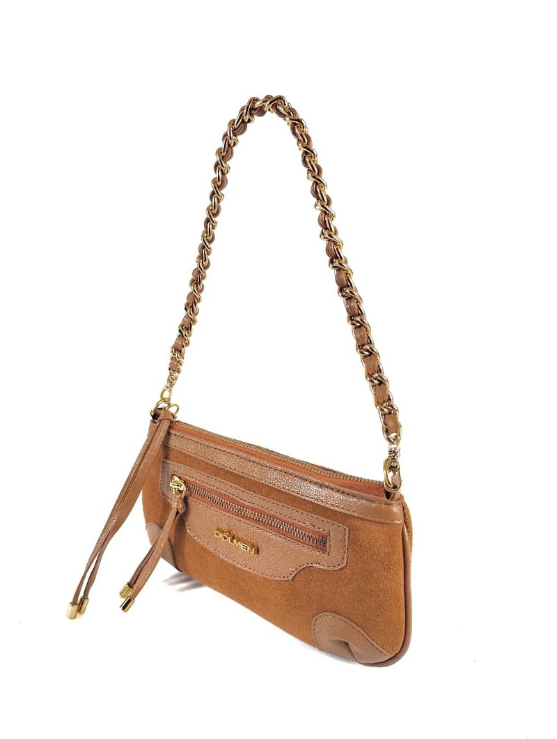 BOLSA FRIDA TIRACOLO COURO CARAMELO