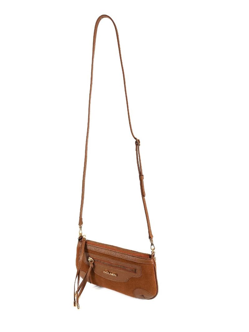 BOLSA FRIDA TIRACOLO COURO CARAMELO