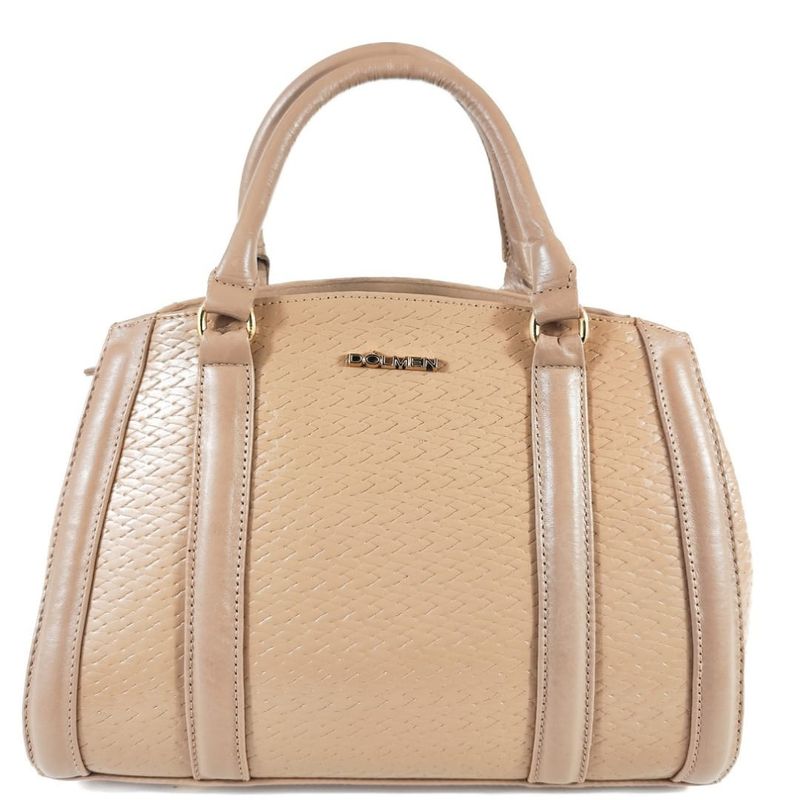 BOLSA GRAZI COURO TOTE TIRACOLO BEGE