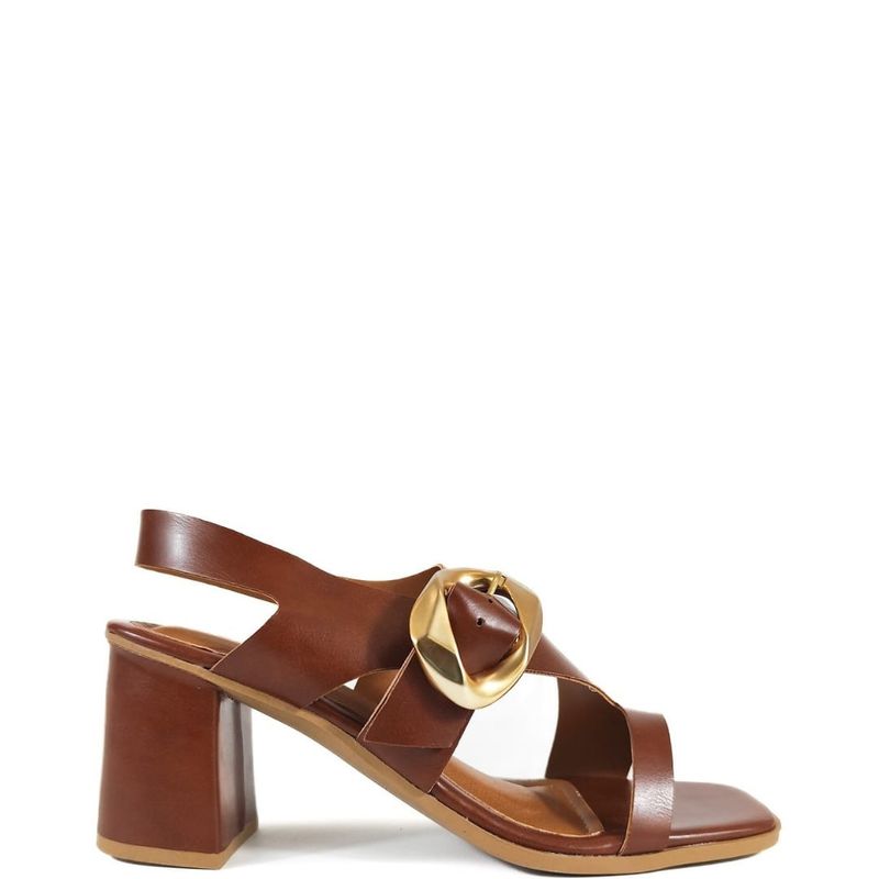 SANDALIA SALTO MEDIO WHISKY
