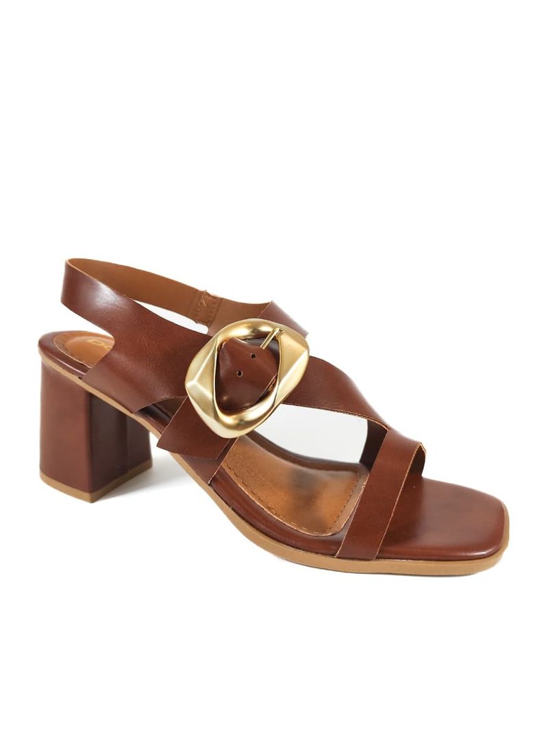 SANDALIA SALTO MEDIO WHISKY