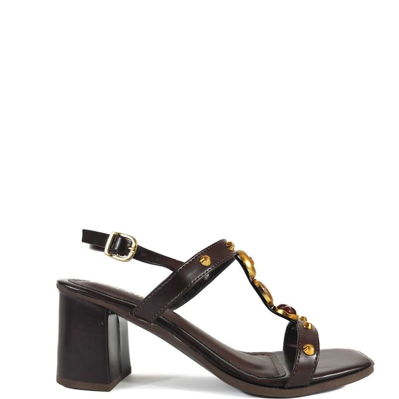 SANDALIA SALTO MEDIO MOCHA