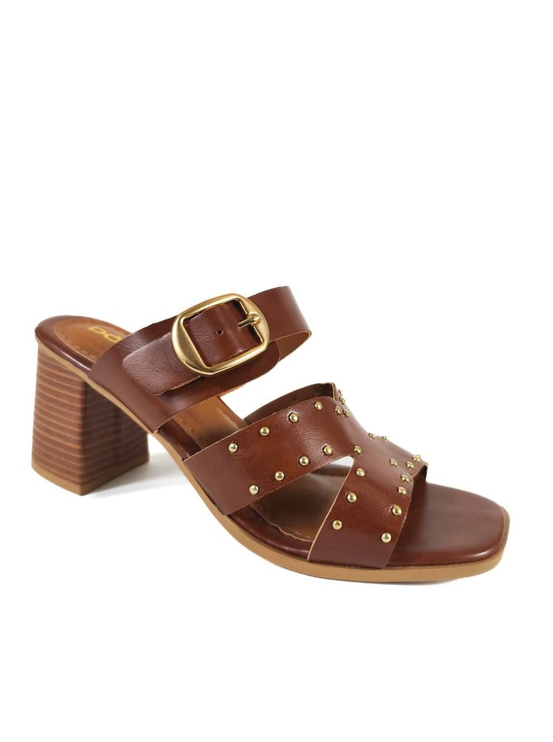 SANDALIA SALTO MEDIO WHISKY