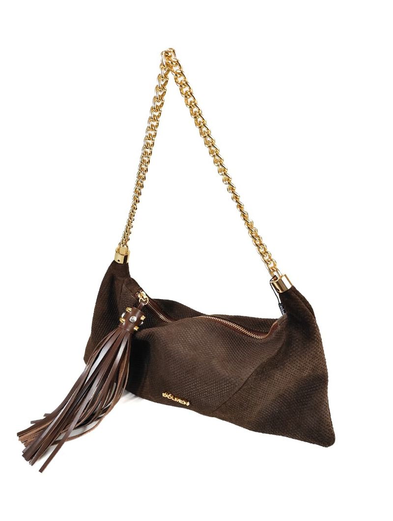 BOLSA EMILLY CLUTCH COURO CAFE