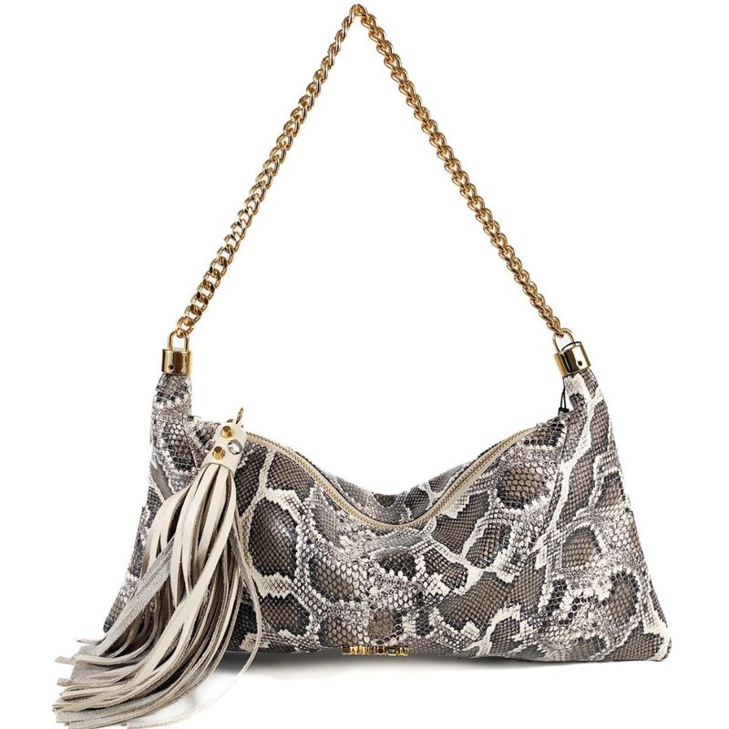 BOLSA EMILLY CLUTCH COURO COBRA