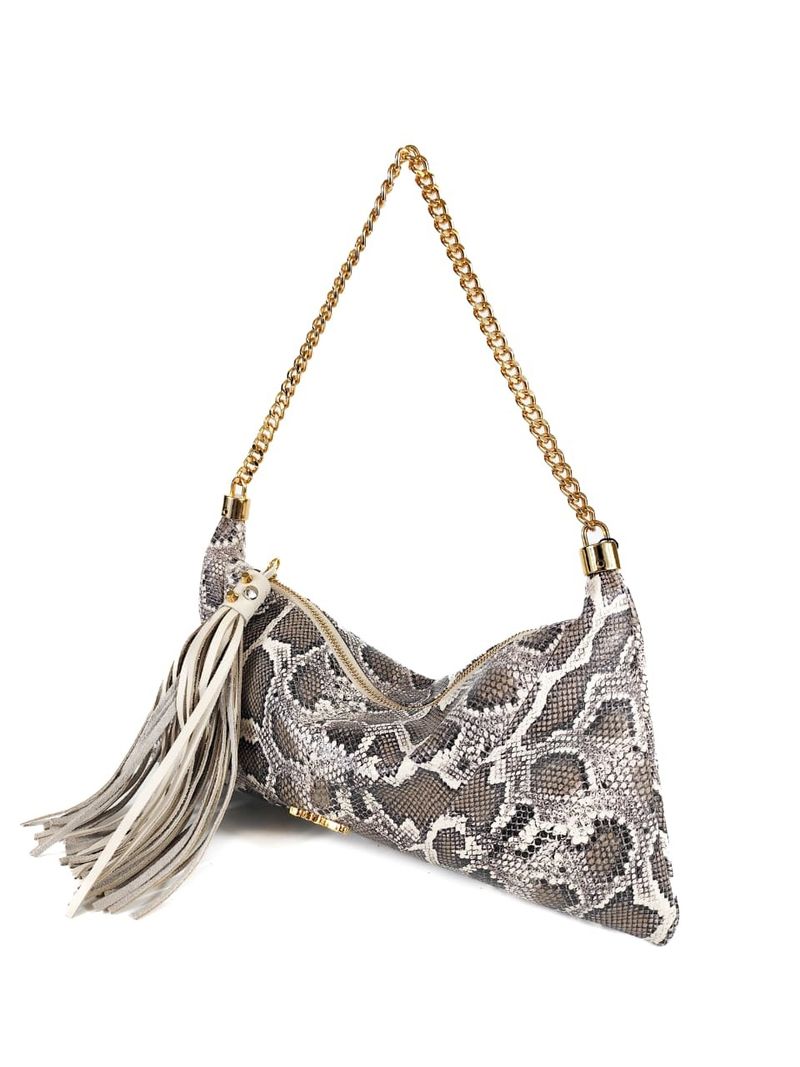 BOLSA EMILLY CLUTCH COURO COBRA
