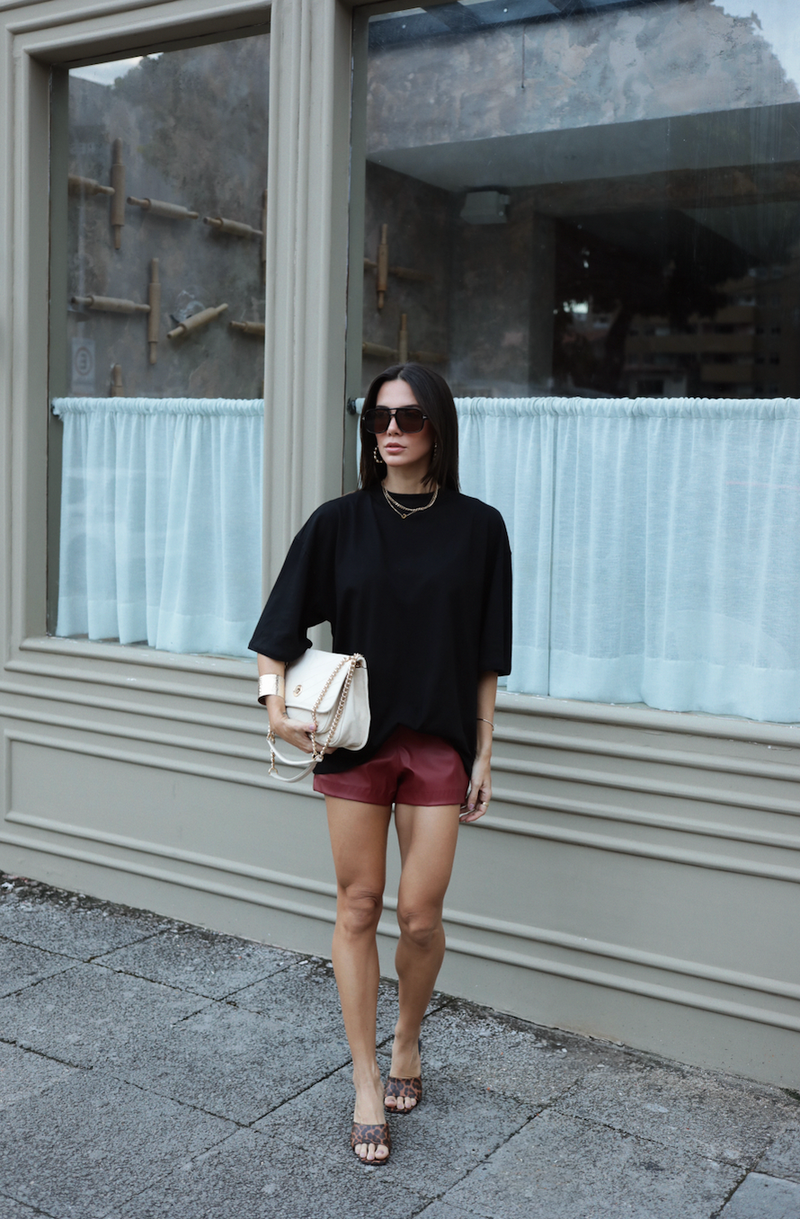 BOLSA GUTA TIRACOLO COURO OFF WHITE
