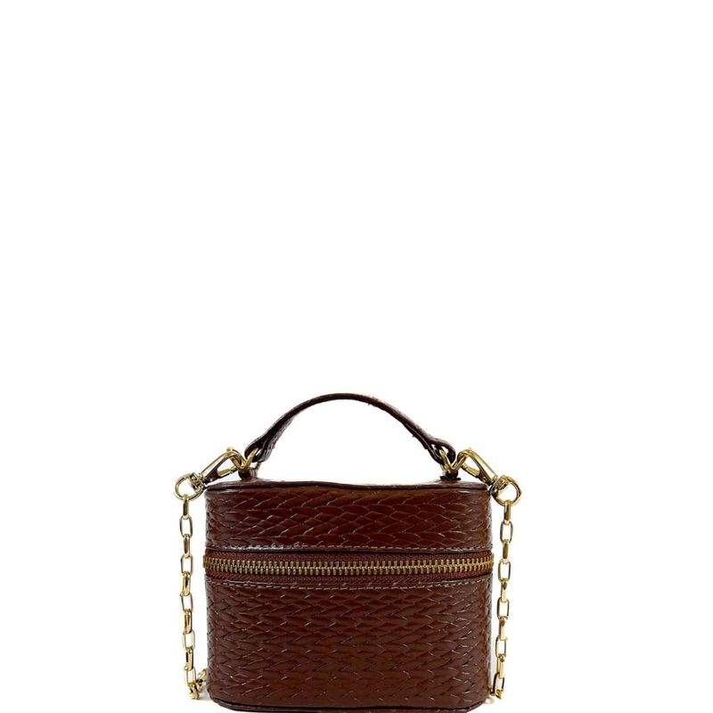 BOLSA MALLU TOTE COURO CAFE