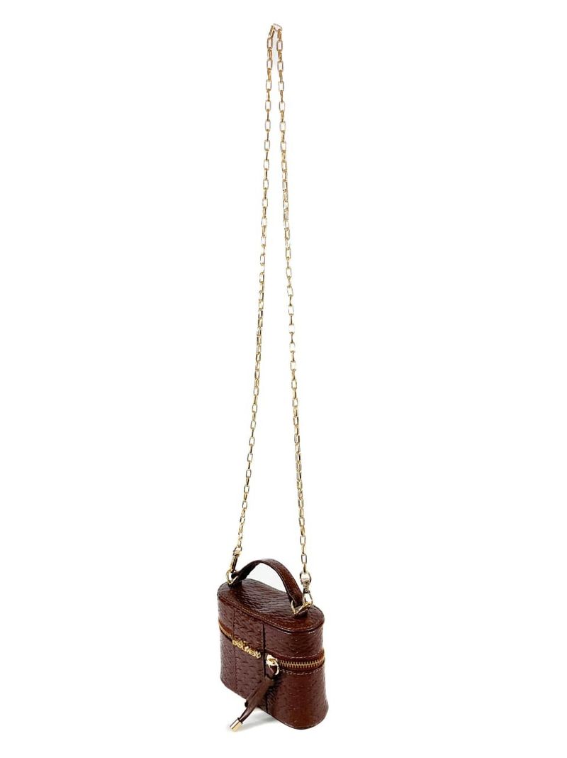BOLSA MALLU TOTE COURO CAFE