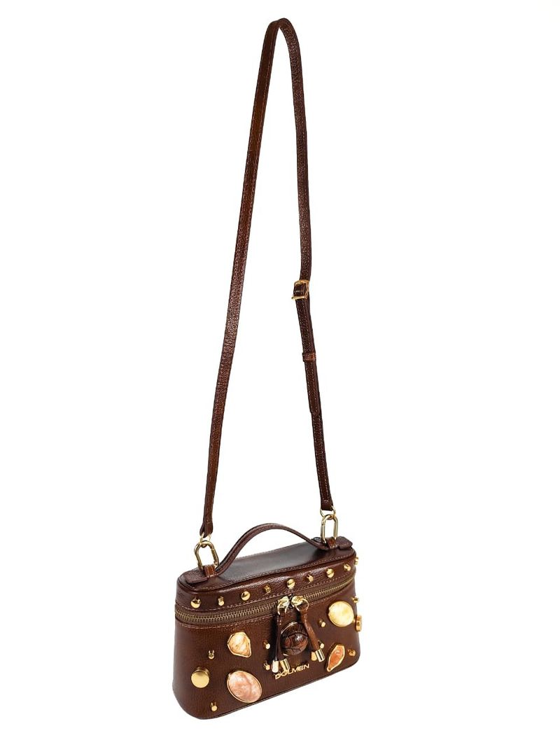 BOLSA AISHA TOTE COURO PINHAO