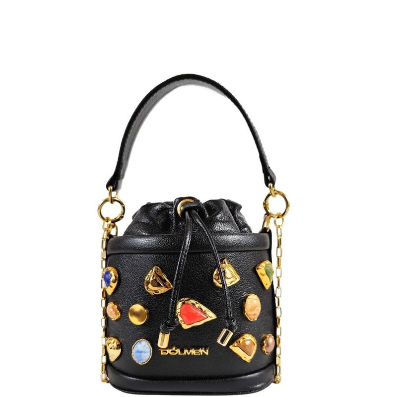 MINI BAG MARIAH COURO PRETO
