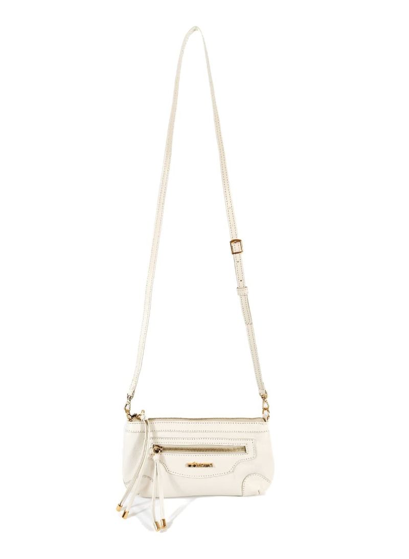 BOLSA FRIDA TIRACOLO COURO OFF WHITE