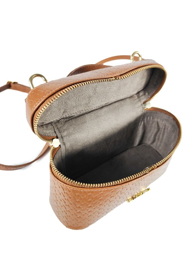 BOLSA AISHA TOTE COURO CARAMELO