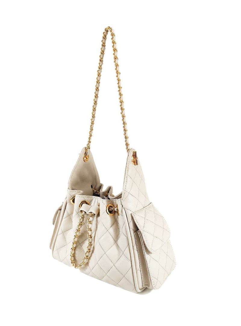 BOLSA MARISA COURO OFF WHITE