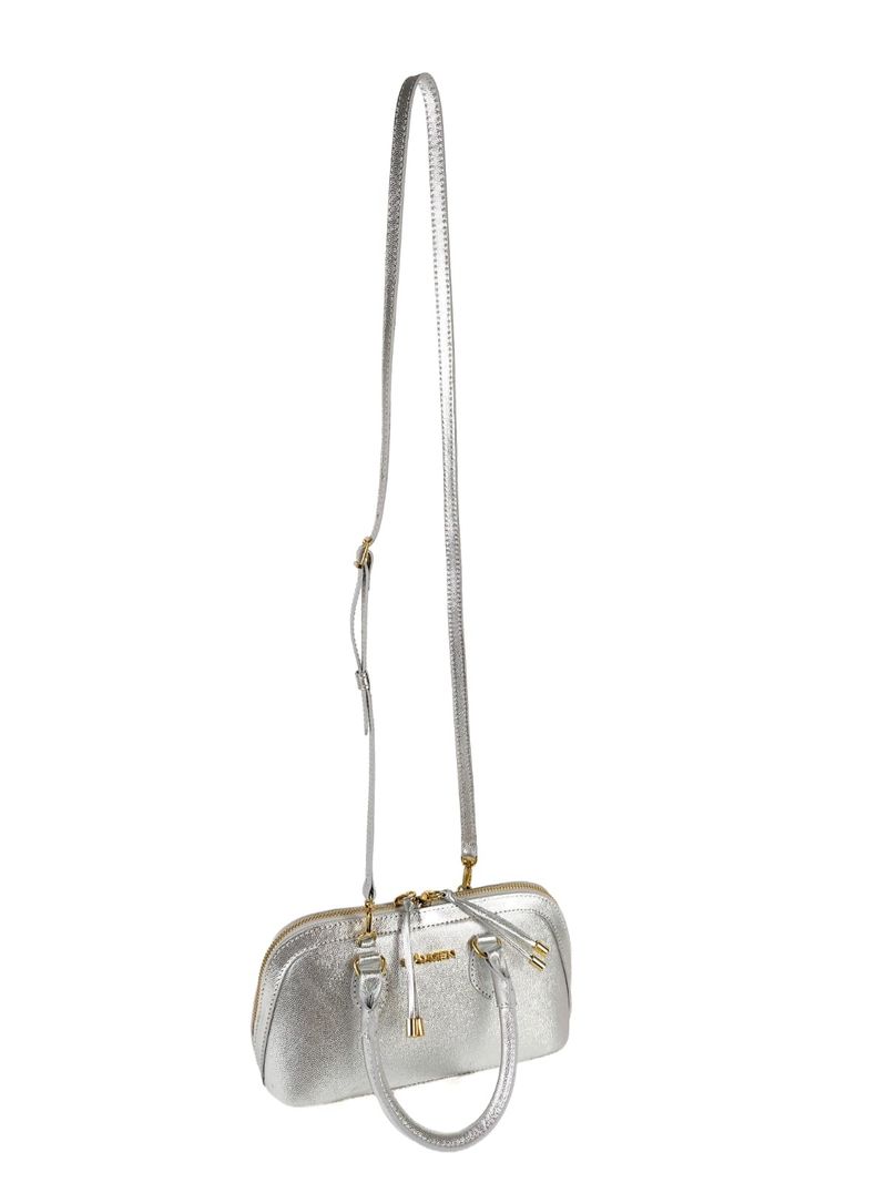 MINI BAG EMMA COURO PRATA