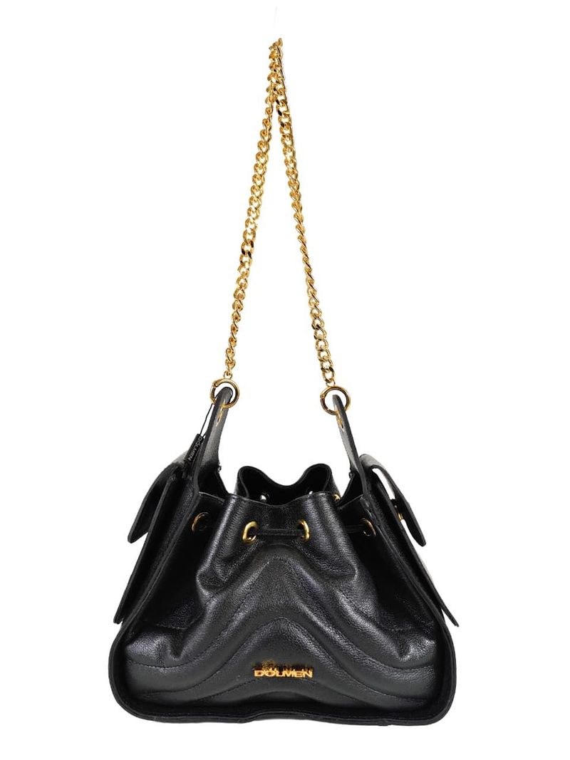 BOLSA MAYARA COURO PRETO