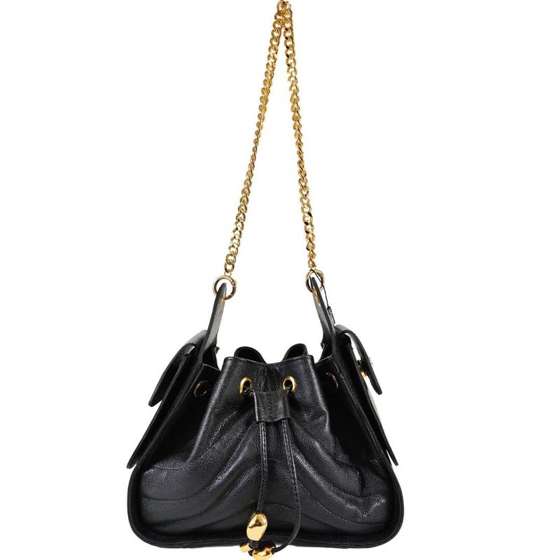 BOLSA MAYARA COURO PRETO