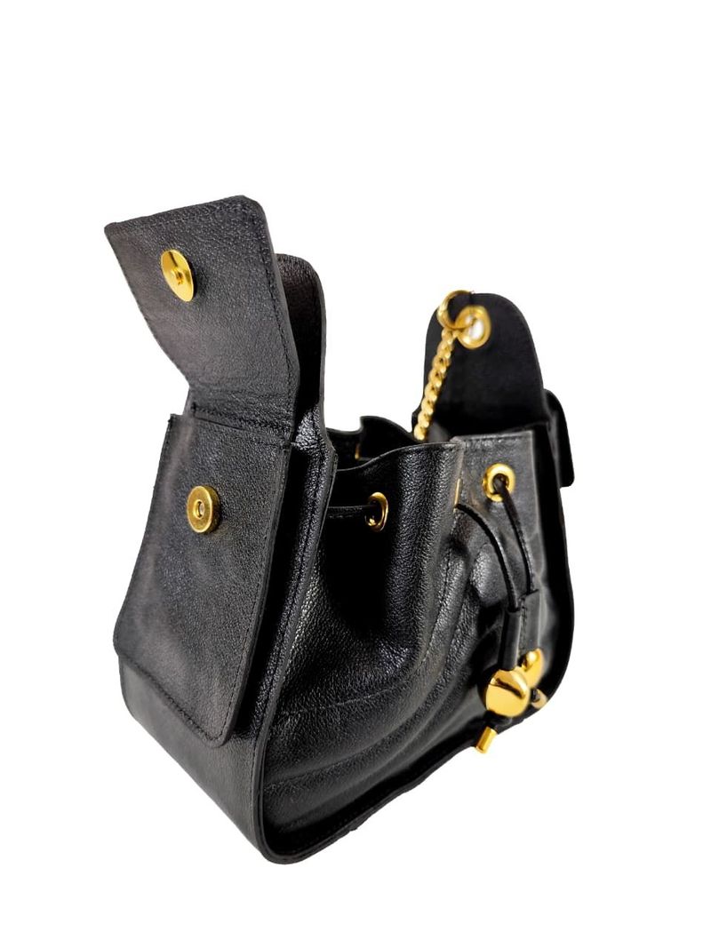 BOLSA MAYARA COURO PRETO