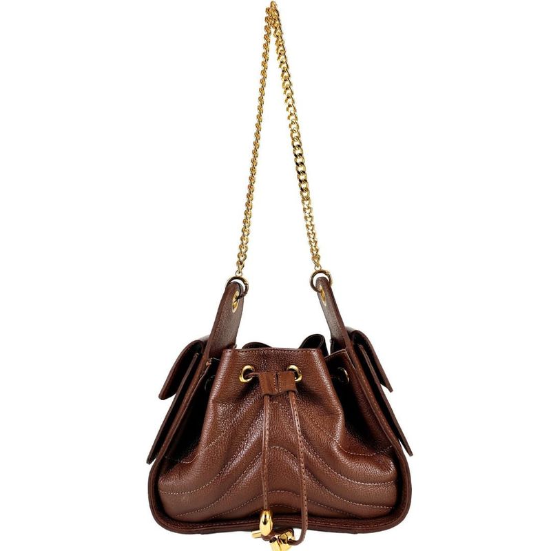 BOLSA MAYARA COURO CAFE
