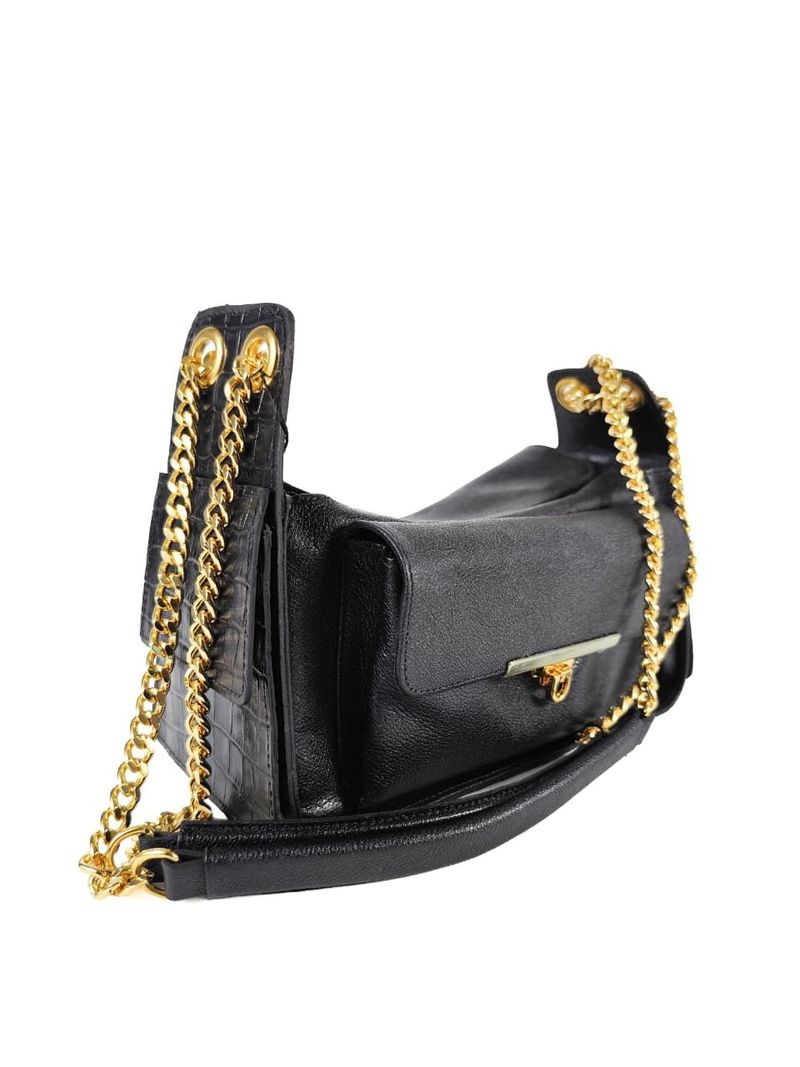 MINI BAG INGRID COURO PRETO