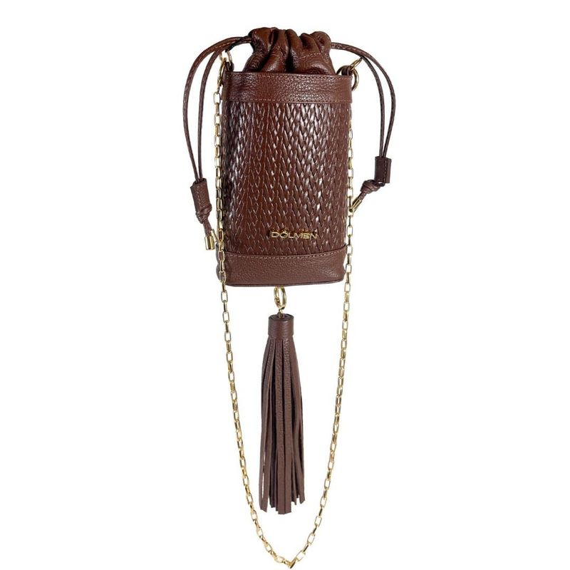 BOLSA KAMILLE TIRACOLO COURO CAFE