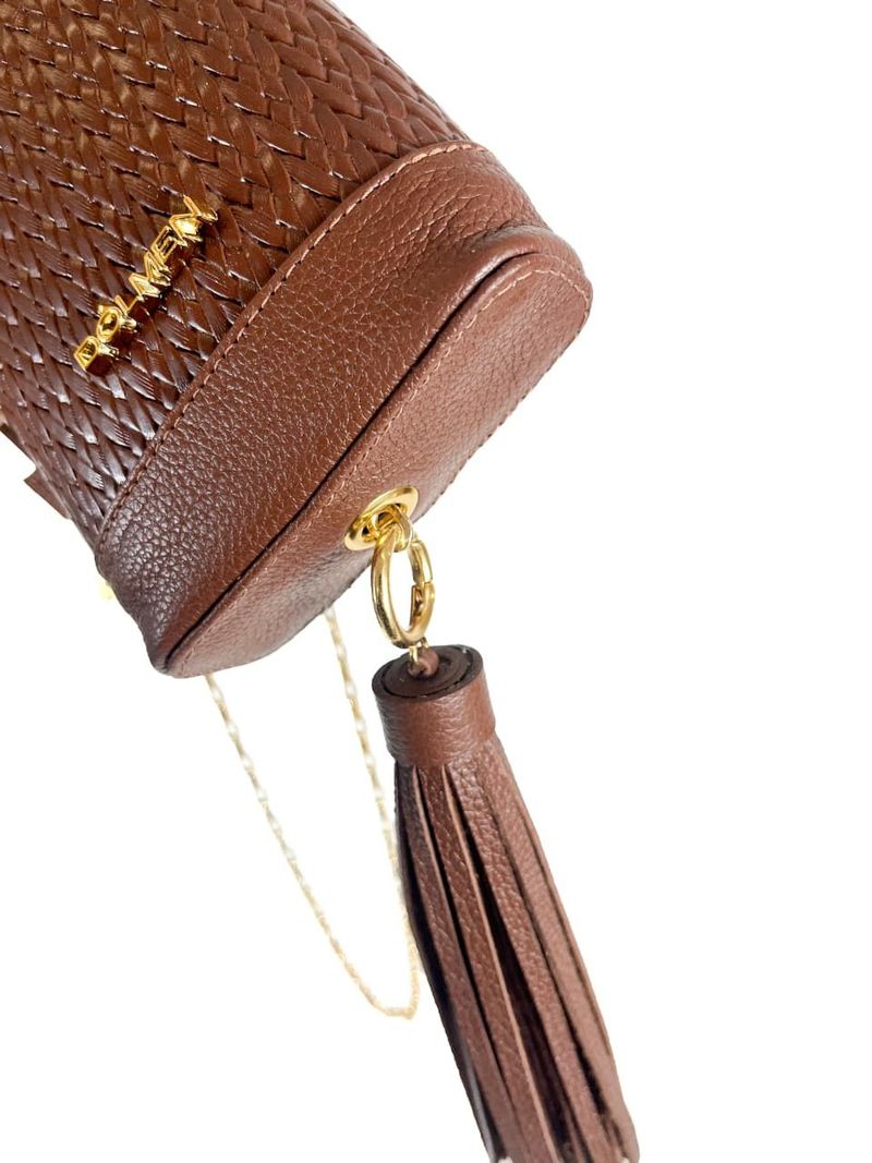 BOLSA KAMILLE TIRACOLO COURO CAFE