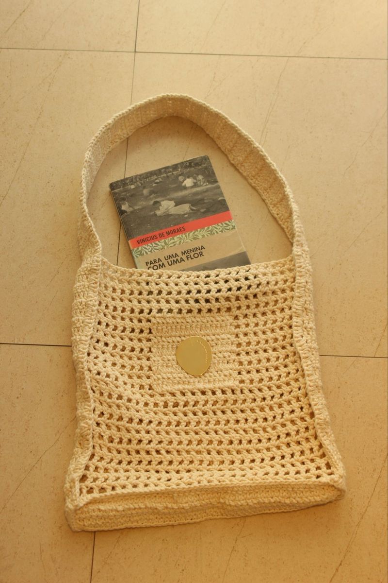 Bolsa de Crochê Eulíricas + Broche Alma no Corpo