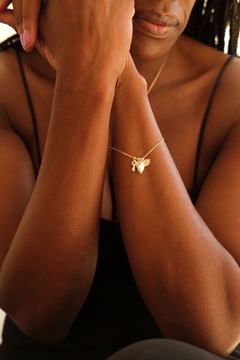 Pulseira Desejo-  Encantamento - 100%  Prata