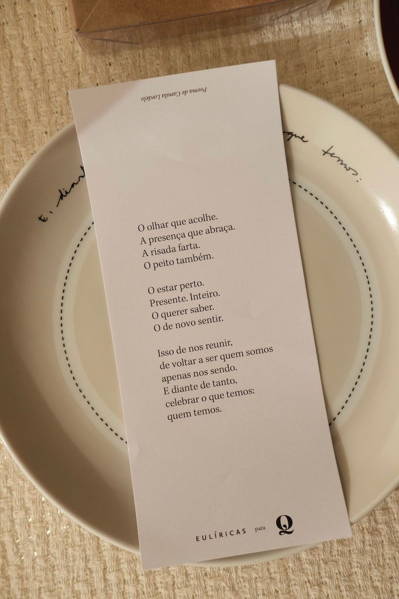 Pratos de porcelana Eulíricas + Quitanda