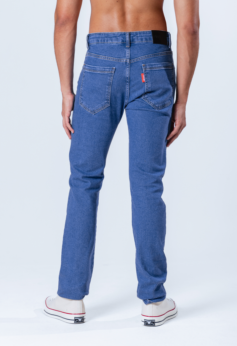 CALÇA JEANS ÍNDIGO 01 COM ELASTANO