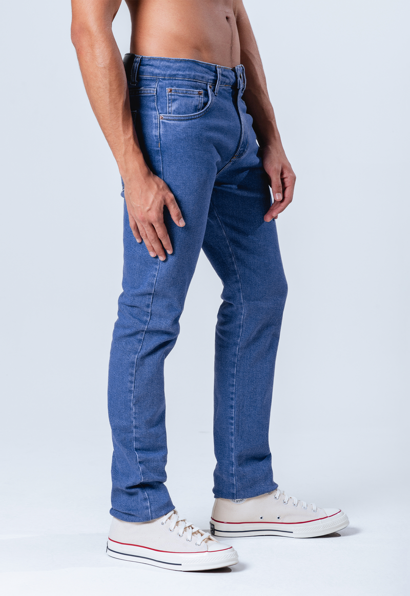 CALÇA JEANS ÍNDIGO 01 COM ELASTANO