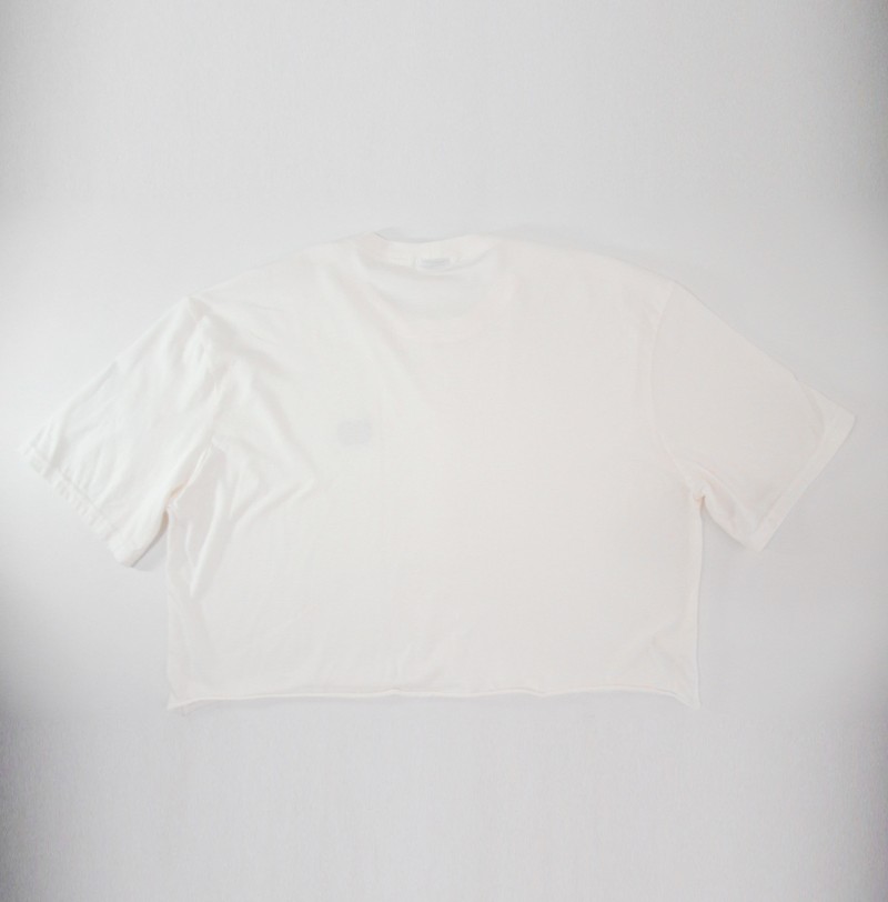 CAMISETA CROPPED PIMA BRANCA