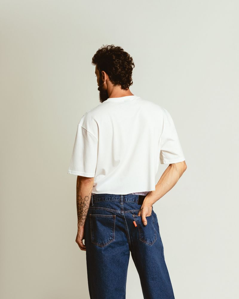 CAMISETA CROPPED PIMA BRANCA