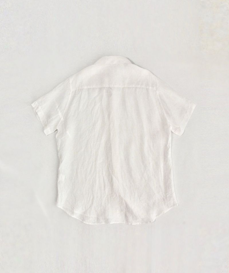 CAMISA LINHO OVERSIZED MANGA CURTA BRANCA