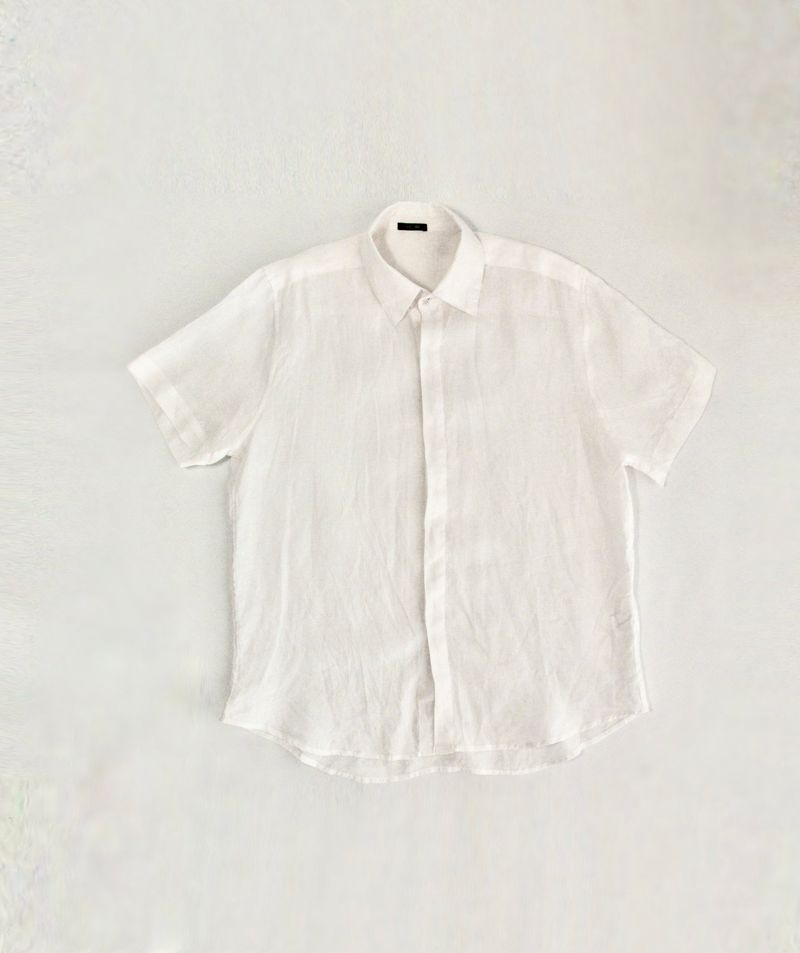 CAMISA LINHO OVERSIZED MANGA CURTA BRANCA