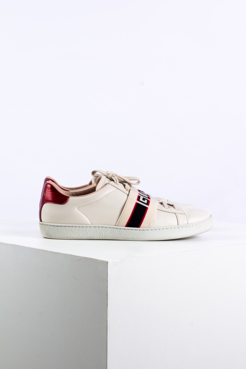 Tênis Gucci Ace Stripe Sola 40