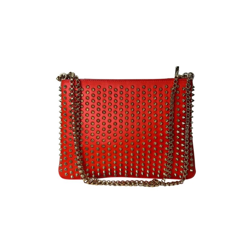 Bolsa Louboutin coral spikes