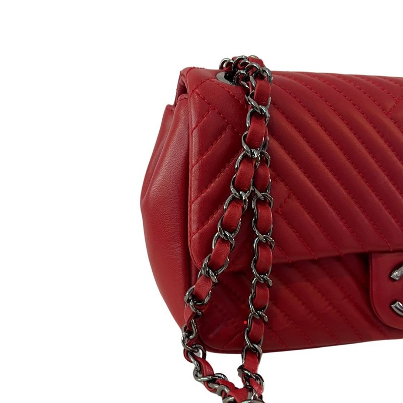 Bolsa Chanel Single Flap Vermelha