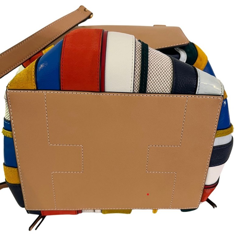 Bolsa Tory Burch Half Moon Striped