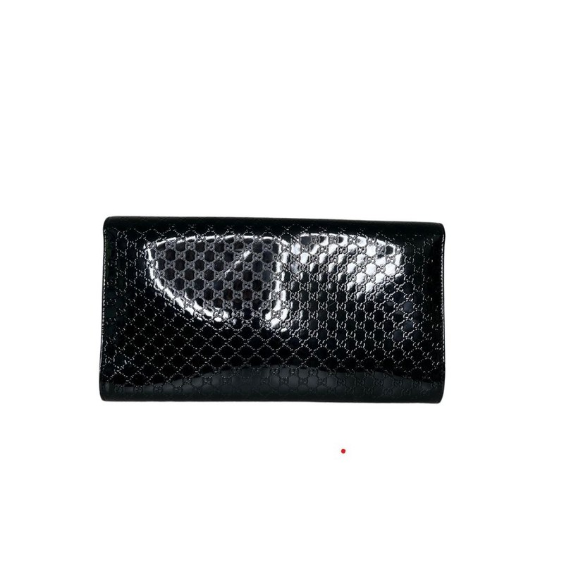 Clutch Gucci Broadway Microguccissima Verniz Preta