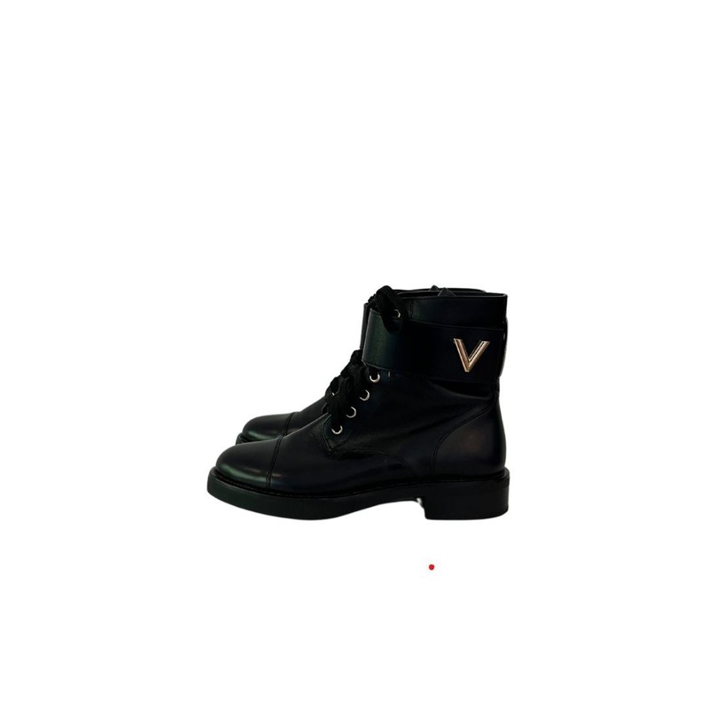 Bota Louis Vuitton Wonderland Preta 38 Sola  36 Brasil