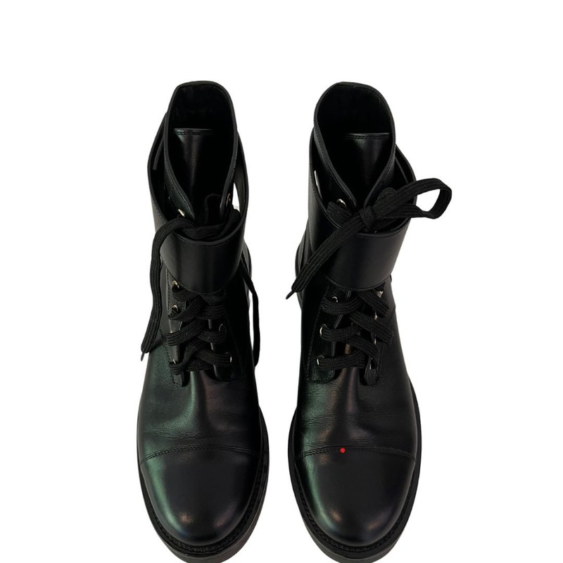 Bota Louis Vuitton Wonderland Preta 38 Sola  36 Brasil